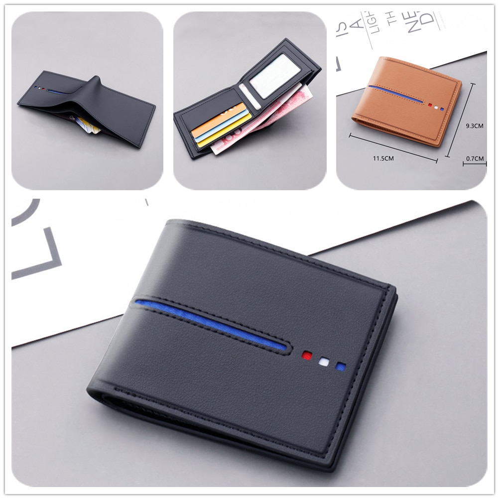 New Men's Women Wallet Money Bags Wallets Fashion Multi-function Leather Short Coin PursePouch ID/Credit/Business Card Holder