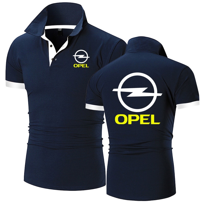 Summer Men's Polo shirt Opel Printing Casual High Quality Cotton Short Sleeves Man Harajuku Classic Tops Custom T-shirt