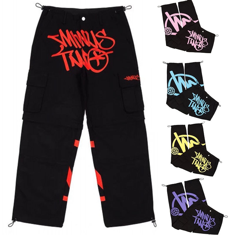 minus two cargo y2k casual pants baggy streetwear sport gym jeans men clothing pantalones sweatpants minustwo pant