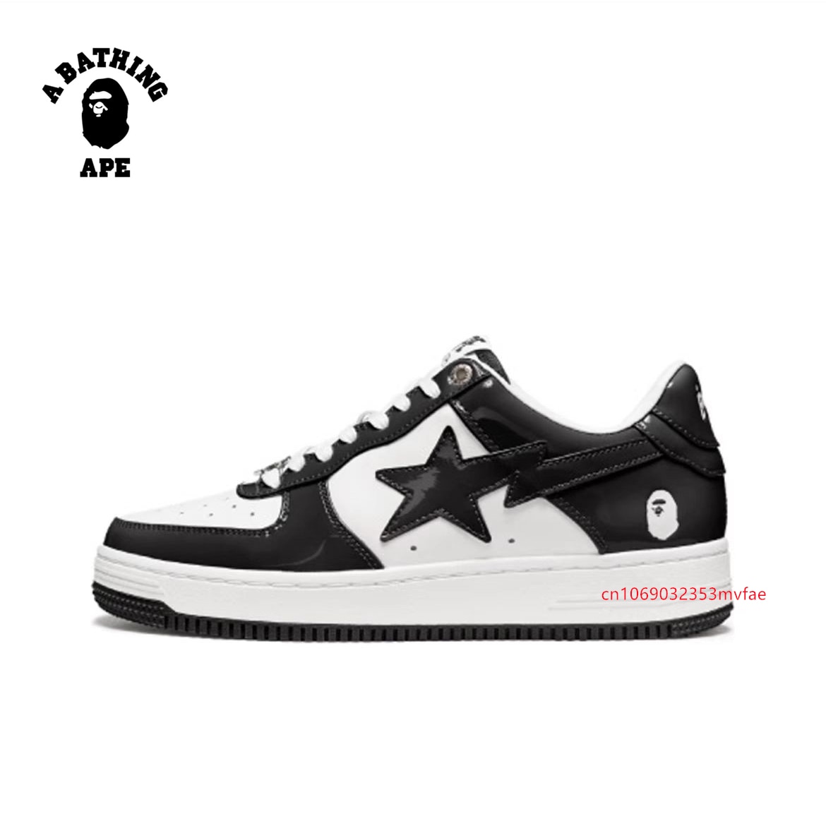 A BATHING APE Men and Women Vibe BapeGoose Sports Sneakers Unisex Air None-Slip Breathable Bapesta Low Outdoor Walking Shoes