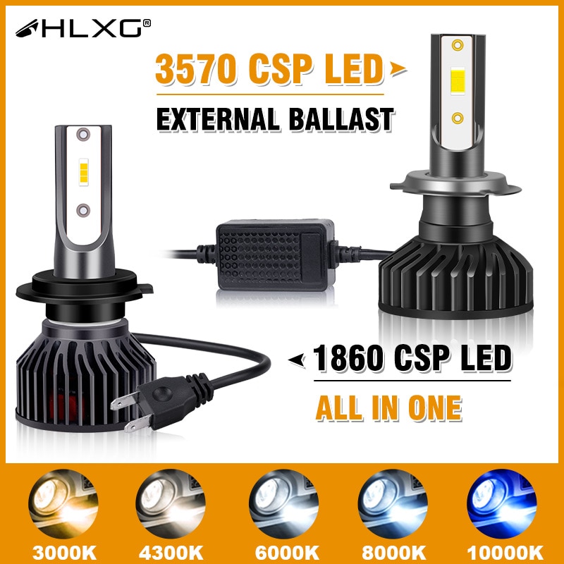 Turbo H7 Led H4 H1 H11 HB4 HB3 9005 9006 lamp canbus Headlight Bulbs Cars Auto Fog light Motorcycle Nebbia 12V 6000K 4300K HLXG