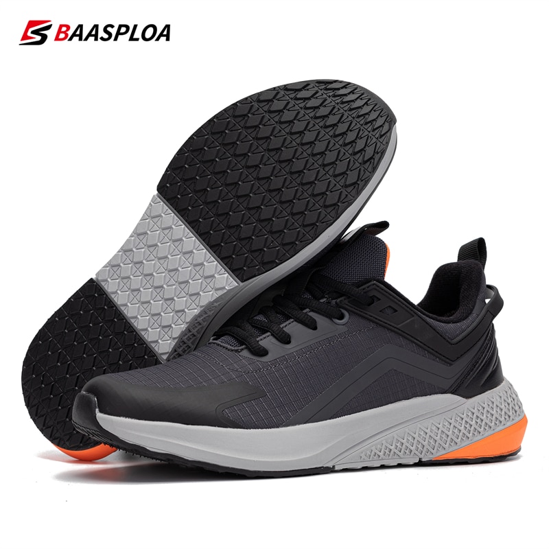 Baasploa Men Casual Shoes Walking Sneakers Waterproof Sneaker Fashion Lightweight Running Shoes Comfortable