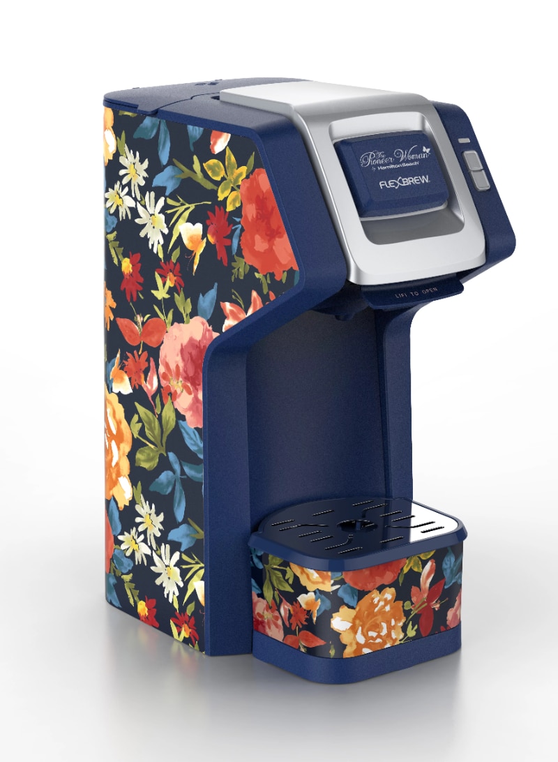 The Pioneer Woman FlexBrew Single-Serve Coffee Maker, Blue Fiona Floral, Model 49932